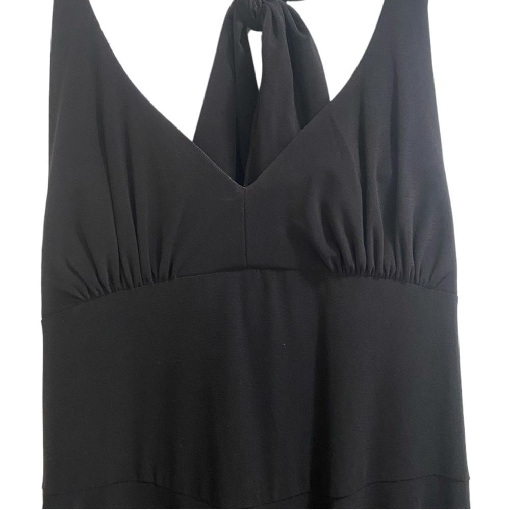 Venus Black Halter Dress,‎ Ties up the back, size Large - Picture 6 of 7